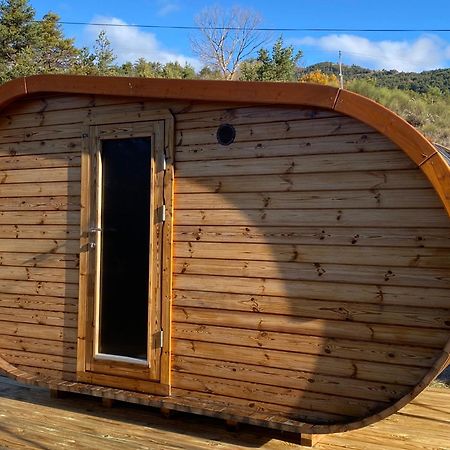 Camping Les Hauts De Rosans Exterior foto